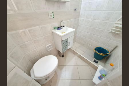 Banheiro da suíte  de apartamento à venda com 1 quarto, 32m² em Glória, Rio de Janeiro