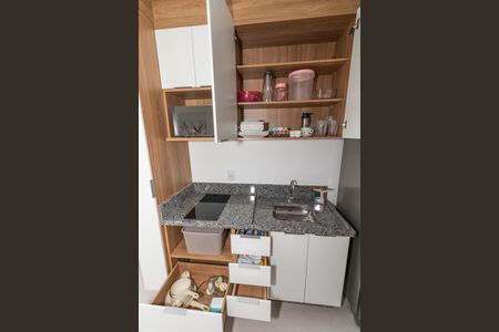 Apartamento para alugar com 25m², 1 quarto e sem vagaCozinha - Detalhe Utensílios