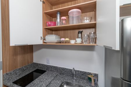 Apartamento para alugar com 25m², 1 quarto e sem vagaCozinha - Detalhe Utensílios