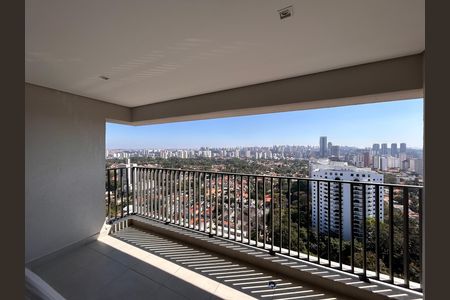 Varanda da Sala de apartamento à venda com 3 quartos, 77m² em Santo Amaro, São Paulo