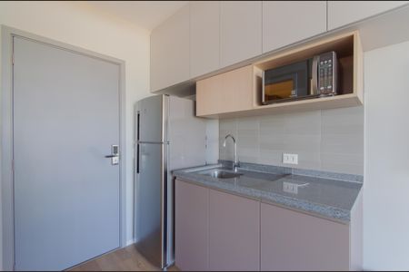 Cozinha de kitnet/studio para alugar com 1 quarto, 26m² em Vila Mariana, São Paulo