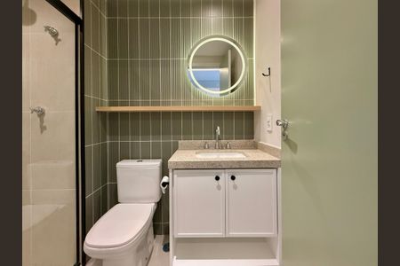 Studio para alugar com 25m², 1 quarto e sem vaga Studio para alugar com 25m², 1 quarto e sem vagaBanheiro