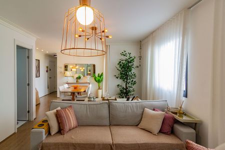 Sala de Estar de apartamento para alugar com 3 quartos, 92m² em Campininha, São Paulo