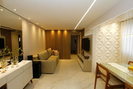 Sala de apartamento à venda com 3 quartos, 77m² em Cinquentenario, Belo Horizonte