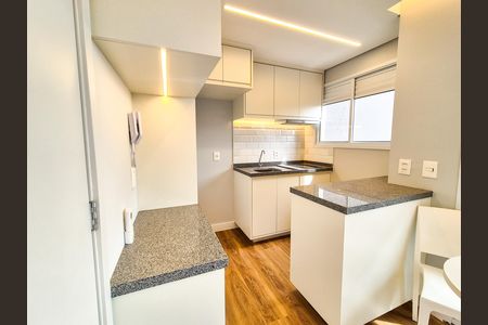 Cozinha de kitnet/studio para alugar com 1 quarto, 24m² em Vila Buarque, São Paulo