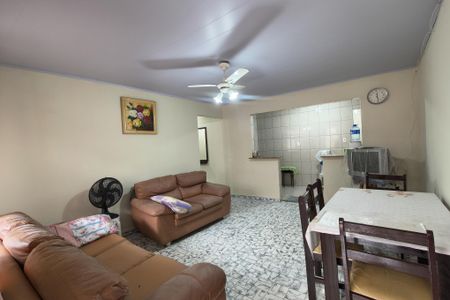 Sala de casa para alugar com 2 quartos, 142m² em Nova Mirim, Praia Grande