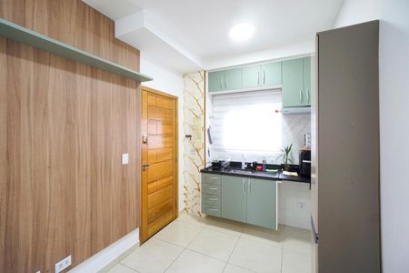 Sala e cozinha de apartamento à venda com 1 quarto, 32m² em Chácara Santo Antônio (zona Leste), São Paulo