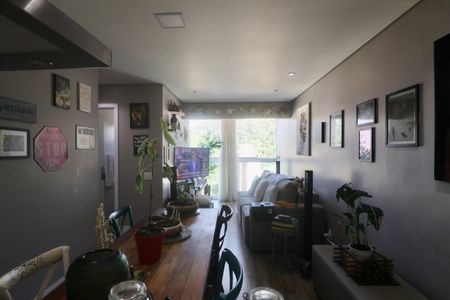 Sala de apartamento para alugar com 2 quartos, 58m² em Vila Julia, Guarujá