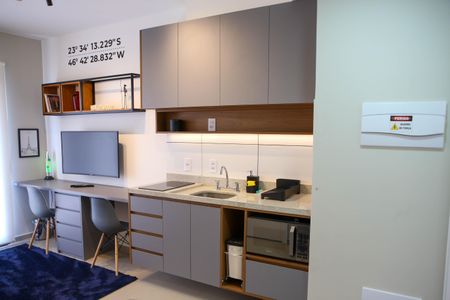 Sala / Cozinha de apartamento para alugar com 1 quarto, 32m² em Butantã, São Paulo
