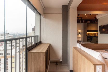 Varanda do Studio de kitnet/studio à venda com 1 quarto, 24m² em Consolação, São Paulo