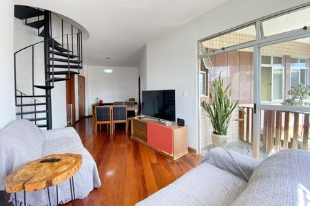 Sala de apartamento à venda com 3 quartos, 180m² em Calafate, Belo Horizonte