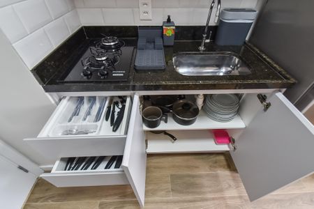Apartamento à venda com 27m², 1 quarto e sem vagaSala/cozinha