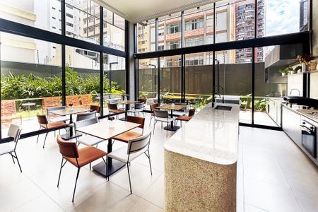 Studio para alugar com 28m², 1 quarto e sem vagaSalao de festa