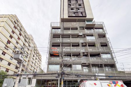 Studio para alugar com 28m², 1 quarto e sem vagafachada do predio