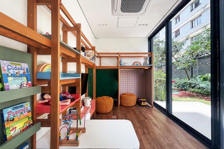 Studio para alugar com 28m², 1 quarto e sem vagabriquedoteca