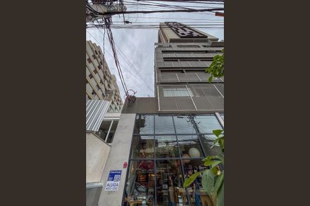 Studio para alugar com 28m², 1 quarto e sem vagafachada do predio