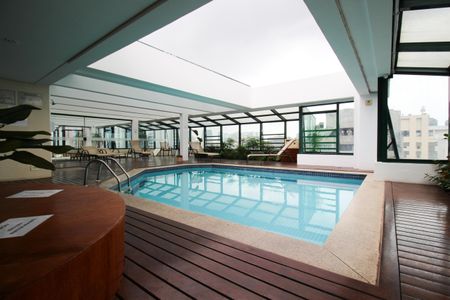 Apartamento para alugar com 45m², 1 quarto e 1 vaga Apartamento para alugar com 45m², 1 quarto e 1 vagaÁrea comum - Piscina