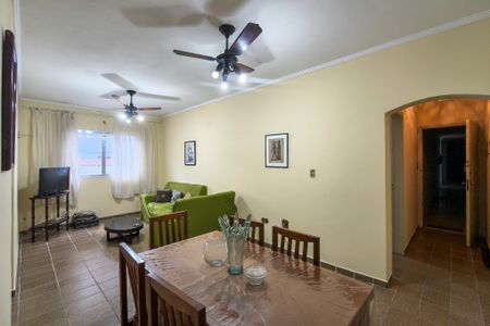 Sala de apartamento para alugar com 2 quartos, 78m² em Canto do Forte, Praia Grande