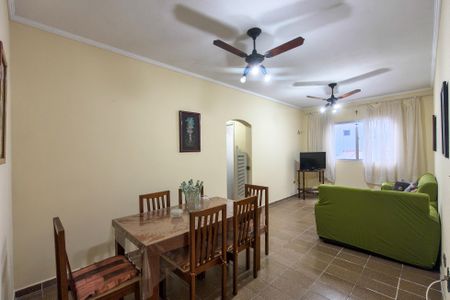 Sala de apartamento para alugar com 2 quartos, 78m² em Canto do Forte, Praia Grande
