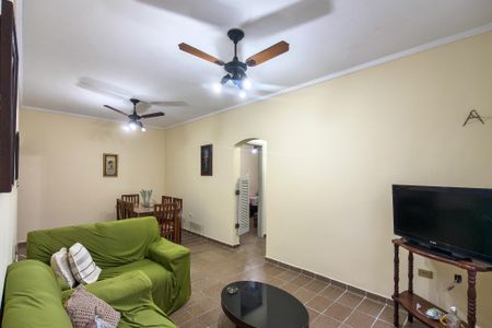 Sala de apartamento para alugar com 2 quartos, 78m² em Canto do Forte, Praia Grande