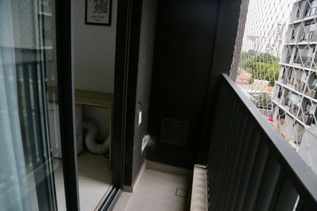 Varanda de apartamento à venda com 1 quarto, 28m² em Brooklin, São Paulo