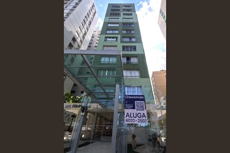 Apartamento para alugar com 46m², 1 quarto e 1 vagaFachada | Adesivo/Placa Quintoandar instalado 