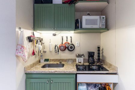 Cozinha de apartamento à venda com 1 quarto, 40m² em Higienópolis, São Paulo