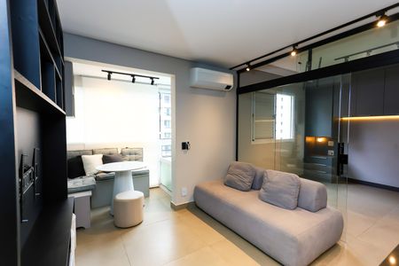 sala  de kitnet/studio à venda com 1 quarto, 34m² em Parque Fernanda, São Paulo