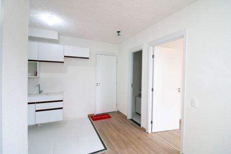 Sala / Cozinha de apartamento para alugar com 2 quartos, 32m² em Jardim Caravelas, São Paulo