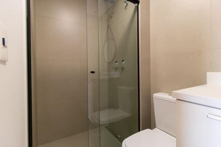 Studio para alugar com 33m², 1 quarto e sem vaga Studio para alugar com 33m², 1 quarto e sem vagaBanheiro Social