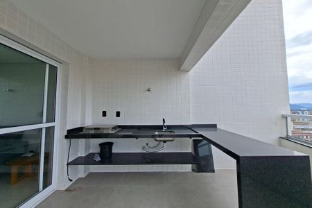 Varanda da sala  de apartamento para alugar com 2 quartos, 122m² em Vila Caiçara, Praia Grande