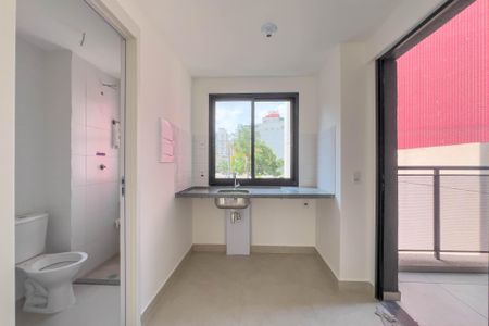 Cozinha de apartamento para alugar com 1 quarto, 30m² em Vila Mariana, São Paulo