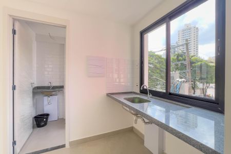 Cozinha de apartamento para alugar com 1 quarto, 30m² em Vila Mariana, São Paulo
