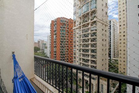 Varanda de apartamento à venda com 1 quarto, 50m² em Jardim Paulista, São Paulo