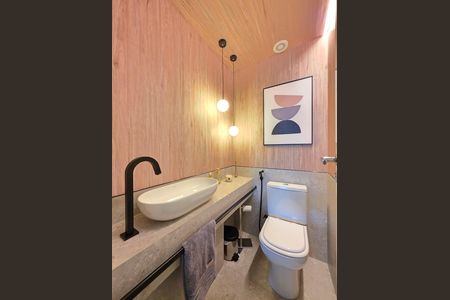 Lavabo  de apartamento à venda com 4 quartos, 145m² em Santo Antônio, Belo Horizonte
