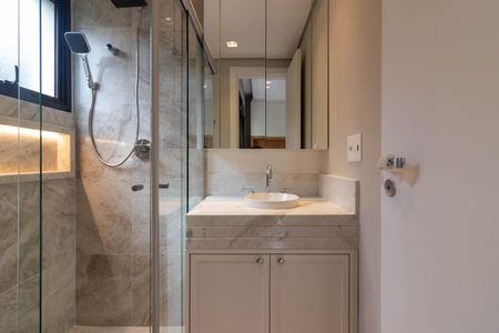 Apartamento para alugar com 77m², 3 quartos e 2 vagasBanheiro da Suíte 1