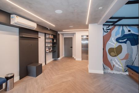 Studio à venda com 43m², 1 quarto e sem vagaHall social/Hall de entrada
