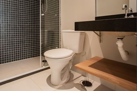 Banheiro de kitnet/studio à venda com 1 quarto, 43m² em Vila da Saúde, São Paulo