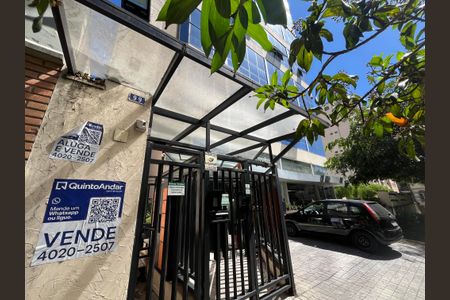 Studio à venda com 42m², 1 quarto e 1 vagaFachada/Placa