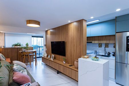 Apartamento à venda com 67m², 2 quartos e 1 vagaSala e varanda extendida