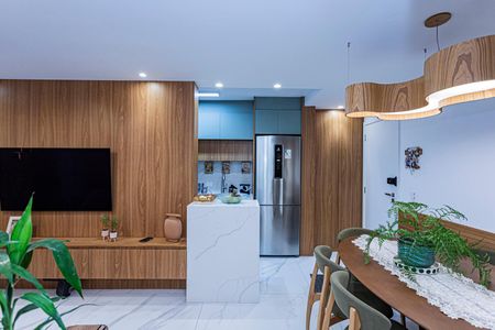 Apartamento à venda com 67m², 2 quartos e 1 vagaSala e varanda extendida