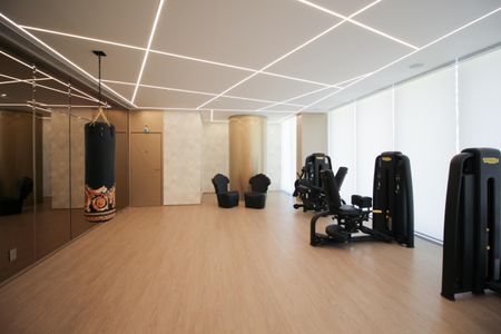 Apartamento para alugar com 28m², 1 quarto e sem vaga Apartamento para alugar com 28m², 1 quarto e sem vagaÁrea comum - Academia