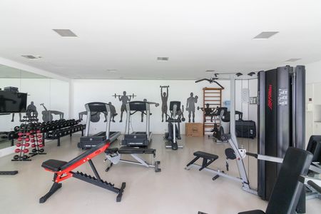 Área comum - Academia de apartamento para alugar com 1 quarto, 90m² em Vila Olímpia, São Paulo