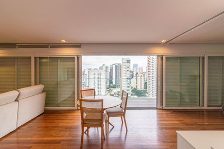 Sala de apartamento para alugar com 1 quarto, 90m² em Vila Olímpia, São Paulo