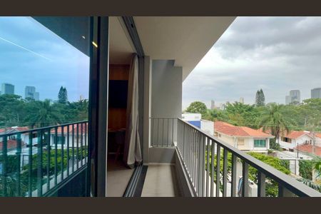 Studio para alugar com 31m², 1 quarto e sem vagaVaranda