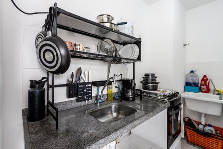Apartamento para alugar com 34m², 2 quartos e sem vagaCozinha e Área de Serviço