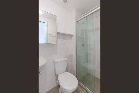 Banheiro de kitnet/studio para alugar com 1 quarto, 43m² em Cidade Baixa, Porto Alegre