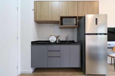 Studio para alugar com 24m², 1 quarto e sem vagaCozinha 