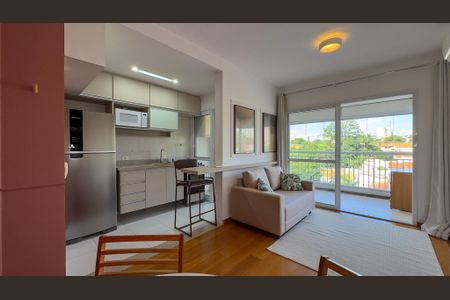 Sala de apartamento para alugar com 1 quarto, 49m² em Vila Cordeiro, São Paulo