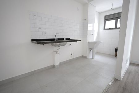 Cozinha de apartamento à venda com 1 quarto, 39m² em Vila Sao Pedro, Santo André